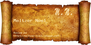 Meltzer Noel névjegykártya